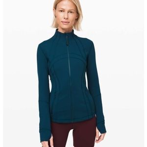 Lululemon Define Jacket in Night Diver W4AWLS Full Zip Pockets Size 8